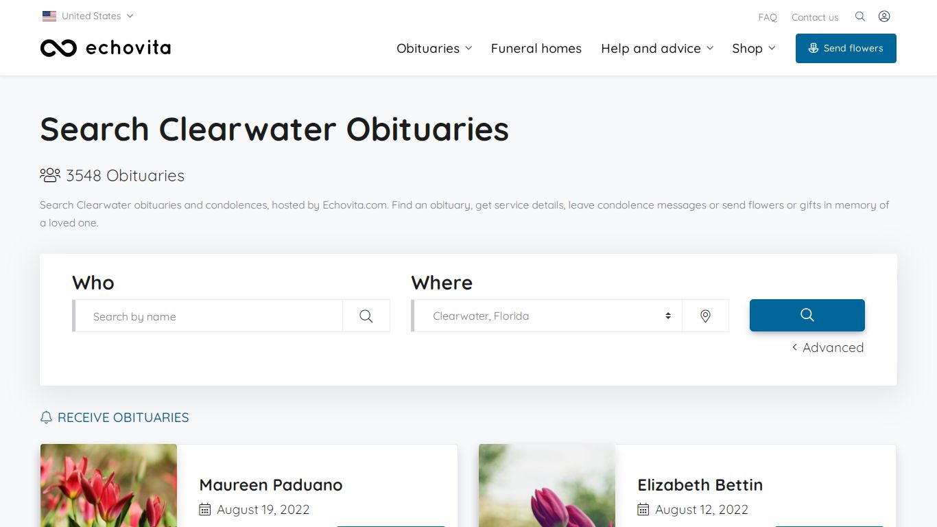 Clearwater Obituaries - Latest Obituaries in Clearwater, FL - Echovita